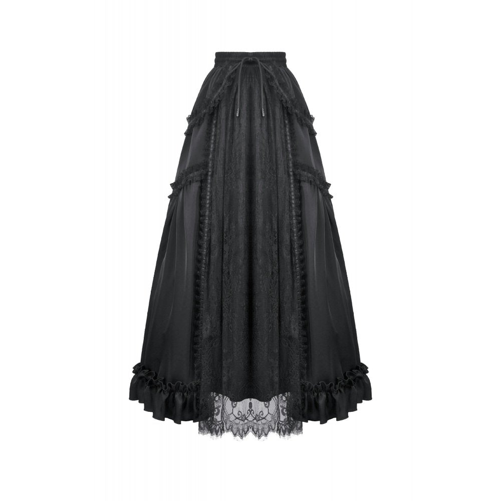 Dark in Love Belladonna Floor-Length Goth Skirt