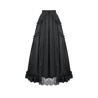 Dark in Love Belladonna Floor-Length Goth Skirt