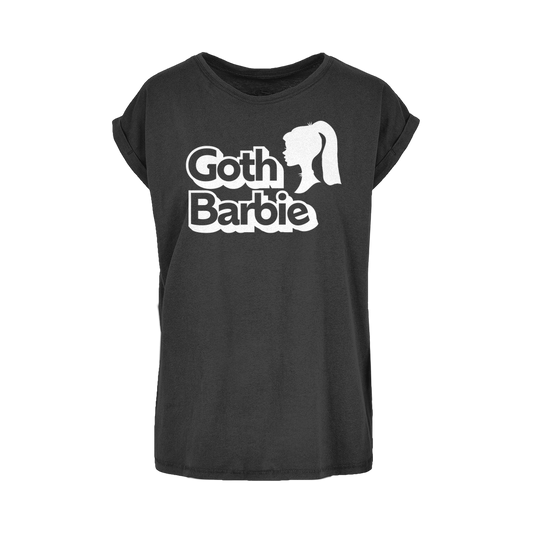 ANTIBrand Goth Barbie Women's Extended Shoulder T-Shirt XS-5XL