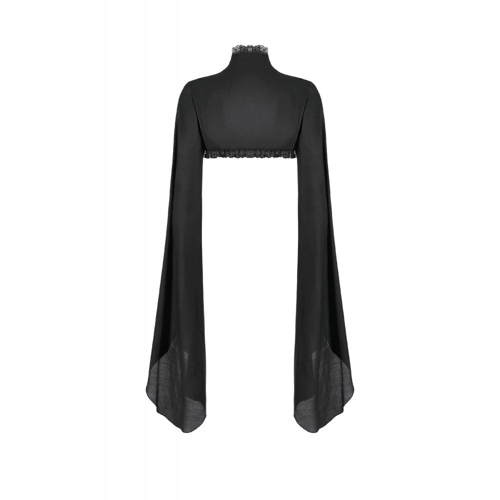 Gothic styling inspiration with capelet shrug