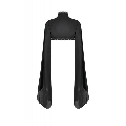 Gothic styling inspiration with capelet shrug