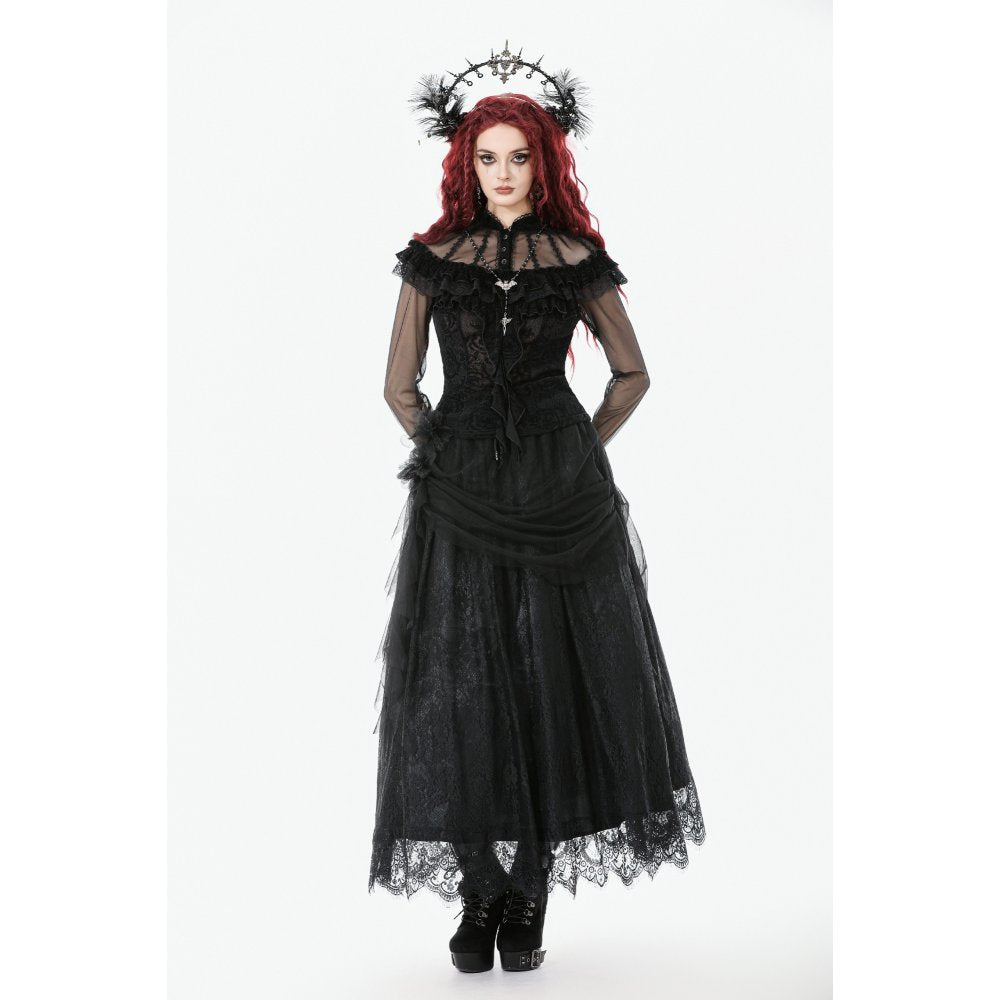 Dark In Love Seraphina Gothic Tulle Maxi Skirt