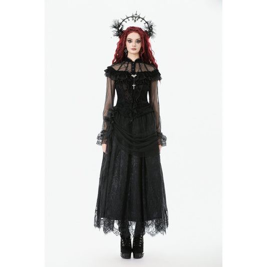 Dark In Love Seraphina Gothic Tulle Maxi Skirt