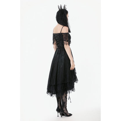 Dark in Love Soraya Gothic Lace High-Low Dress