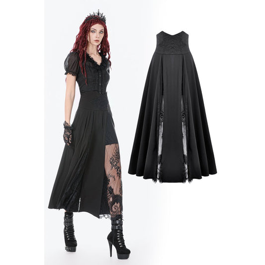 Dark in Love Elegant Gothic Long Skirt