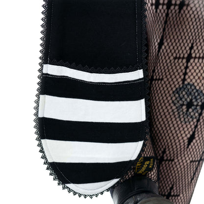 Cupcake Cult Hypno Bunny Hood in Black and White