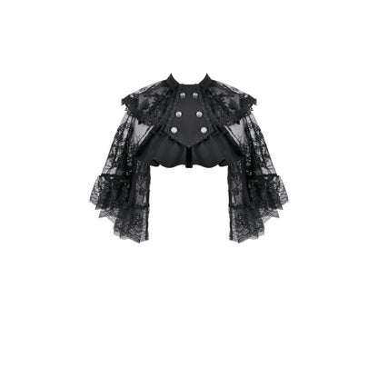 Dark in Love Bellatrix Lace Ruffle Capelet