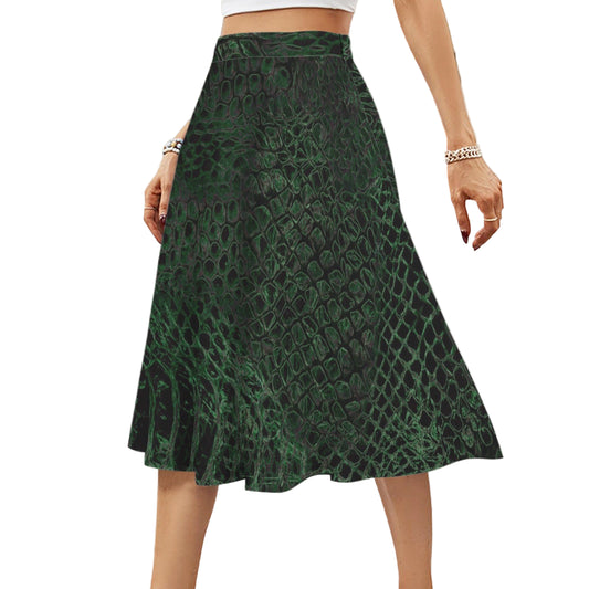 ANTIBrand Shedding Skin Dragon Skin Midi Skirt with Pockets