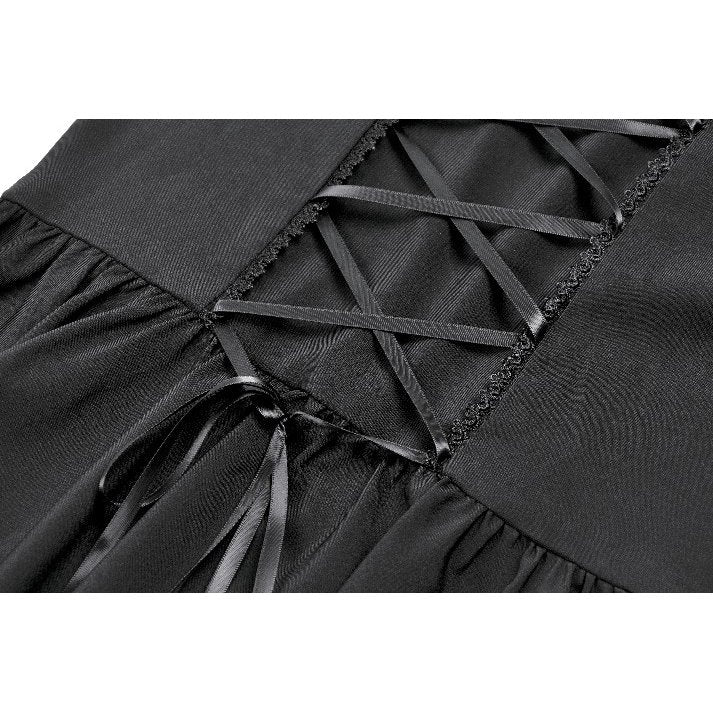 Dark in Love High Neck Mesh Lace Cold-Shoulder Dress