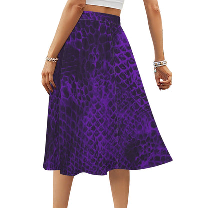 ANTIBrand Shedding Skin Purple Demon Skin Midi Skirt