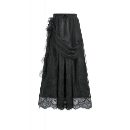 Dark In Love Seraphina Gothic Tulle Maxi Skirt