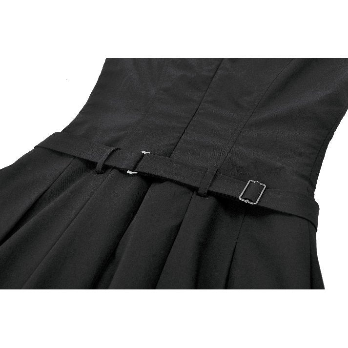 Dark in Love Cassia Buckled Pleated Dress