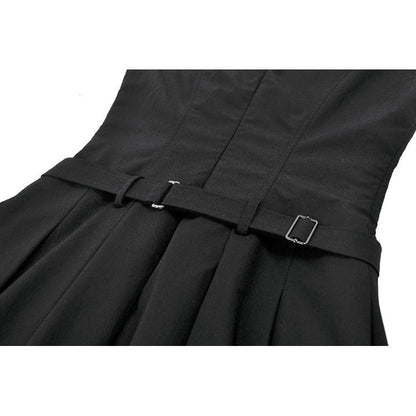 Dark in Love Cassia Buckled Pleated Dress