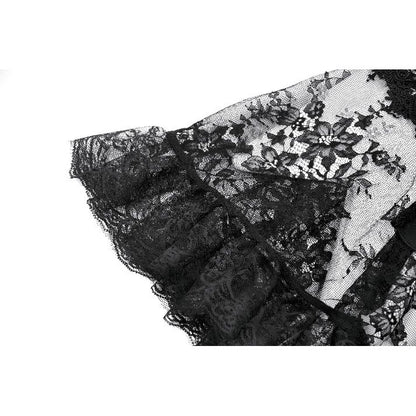 Dark in Love Bellatrix Lace Ruffle Capelet