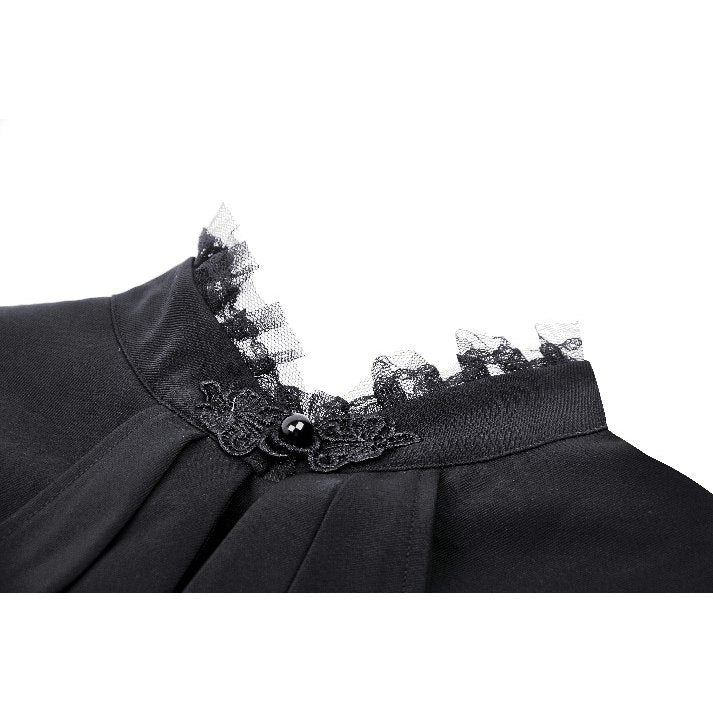 Dark in Love Odesia Gothic Ruffled Ladies Shirt - Kate's Clothing
