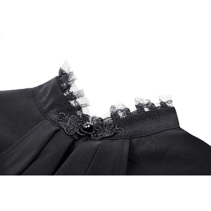 Dark in Love Odesia Gothic Ruffled Ladies Shirt - Kate's Clothing