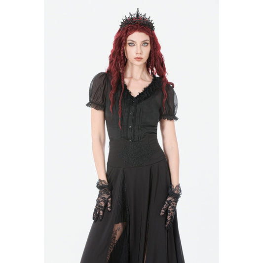 Dark in Love Elegant Gothic Long Skirt