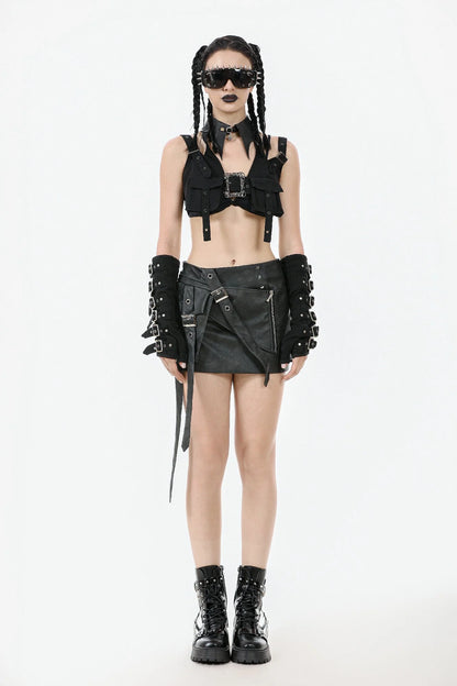 Dark in Love Belladonna Batwing Star Charm Collar