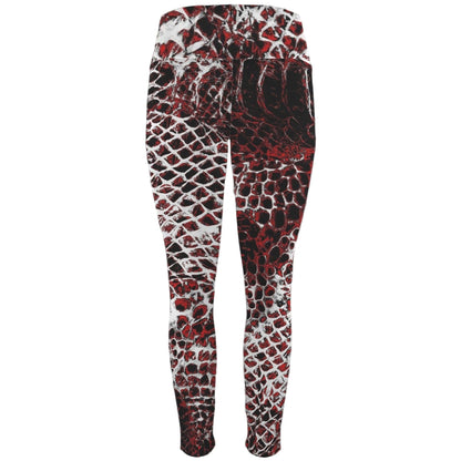 ANTIBrand Misfits Rack - Basilisk Skin Gym Leggings with Pockets - 2XL (UK 18-20)