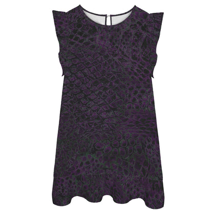 ANTIBrand Misfits Rack - Hydra Skin Ruffle Mini Dress - M (UK 12)