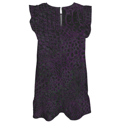 ANTIBrand Misfits Rack - Hydra Skin Ruffle Mini Dress - M (UK 12)