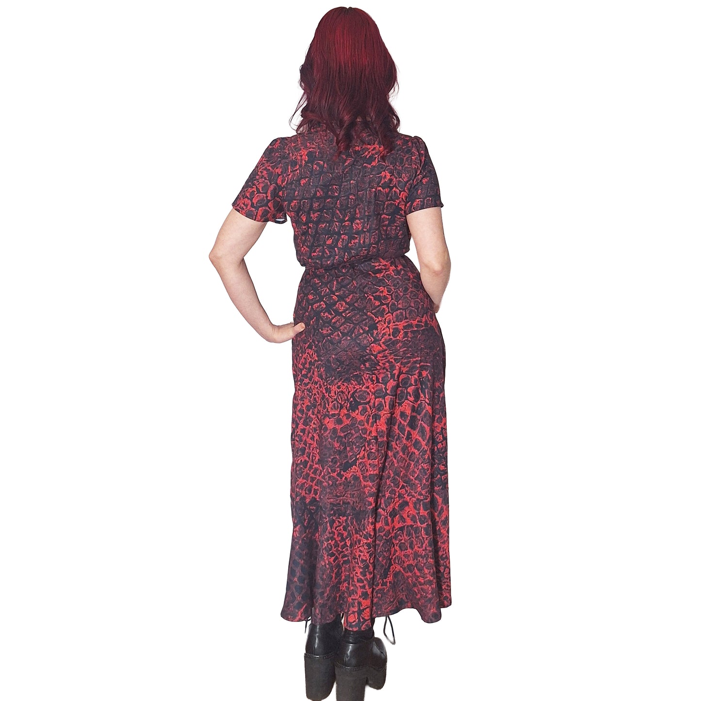 ANTIBrand Misfits Rack - Blood Scale Wrap Dress - S (UK 10–12)