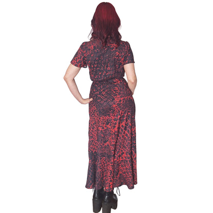 ANTIBrand Misfits Rack - Blood Scale Wrap Dress - S (UK 10–12)
