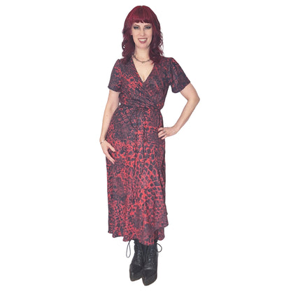 ANTIBrand Misfits Rack - Blood Scale Wrap Dress - S (UK 10–12)
