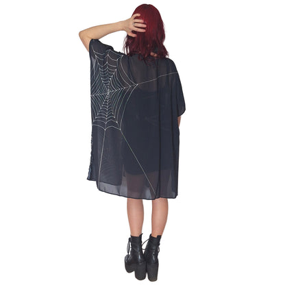 ANTIBrand Misfits Rack - Caught In Your Web Chiffon Shawl - M (Fits UK 10 to 16)
