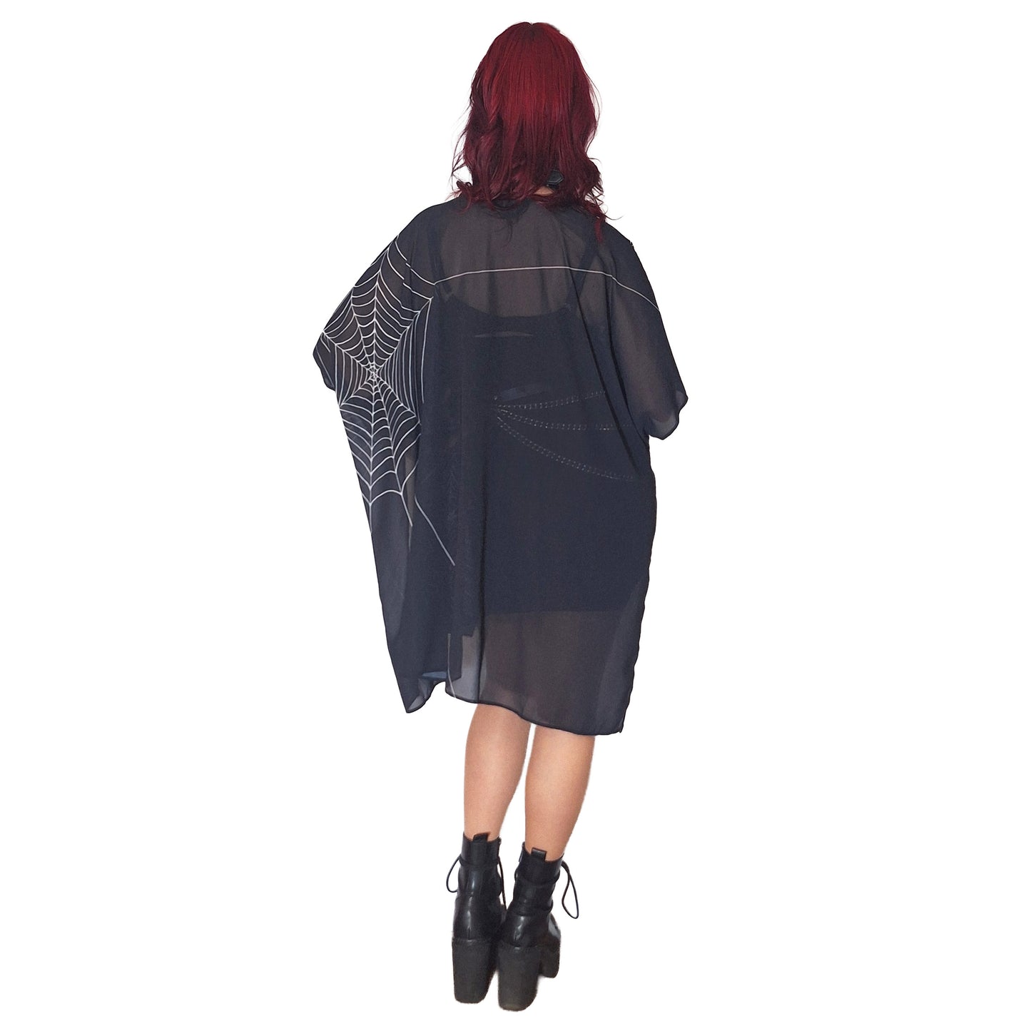 ANTIBrand Misfits Rack - Caught In Your Web Chiffon Shawl - M (Fits UK 10 to 16)