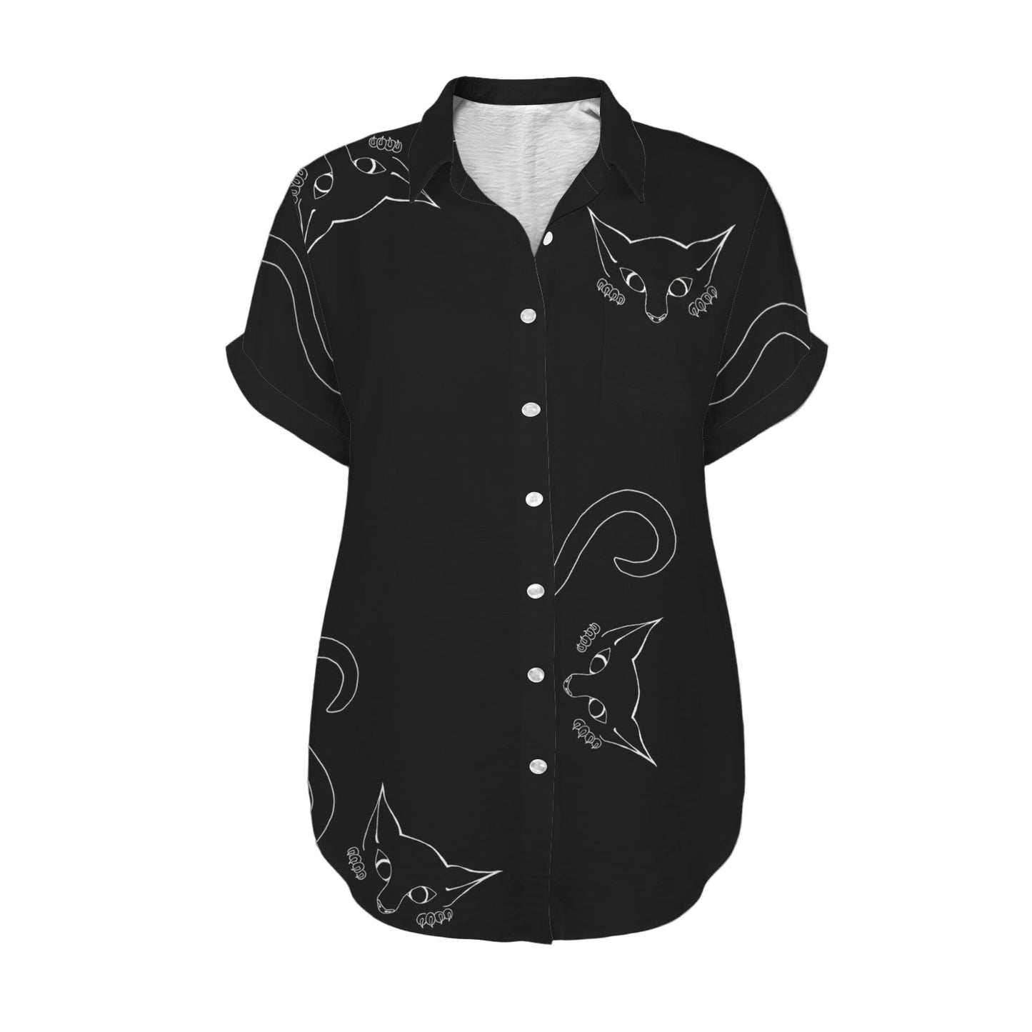 ANTIBrand Misfits Rack - Peekaboo Kitten Shirt - XL (UK 16-18)