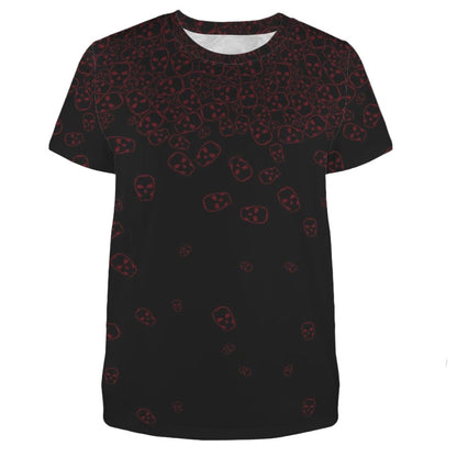 ANTIBrand Misfits Rack - Red Tumbling Skulls T-Shirt - XL (UK 16)
