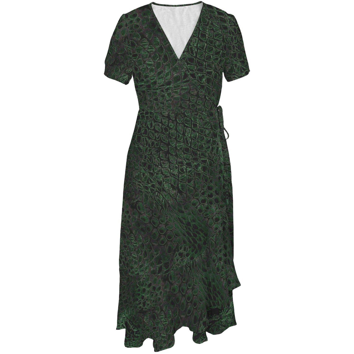 ANTIBrand Shedding Skin Dragon Skin Wrap Dress