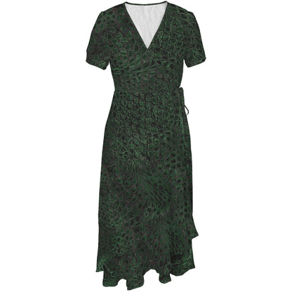 ANTIBrand Shedding Skin Dragon Skin Wrap Dress