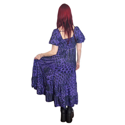 ANTIBrand Misfits Rack - Demon Skin Tiered Maxi Dress - S (UK 10–12)