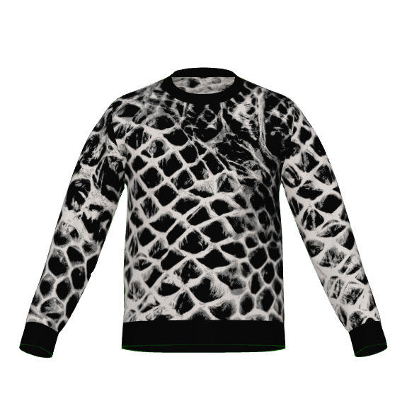 ANTIBrand Snakeskin Effect Knit Jumper – Front View