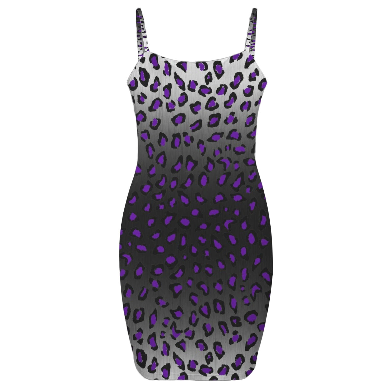 goth leopard print mini dress front view