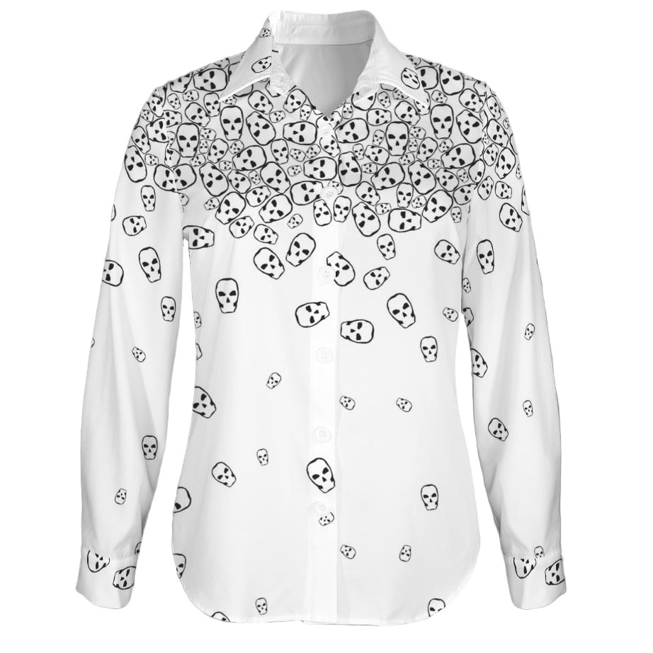 ANTIBrand long sleeve shirt with black tumbling skulls print