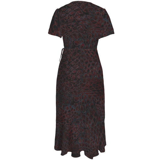 ANTIBrand Shedding Skin Wyvern Skin Wrap Dress