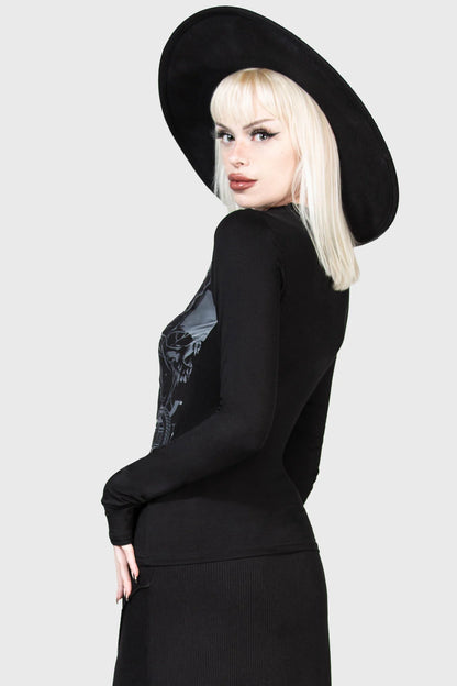 Killstar Abyssful Henley Top - Kate's Clothing