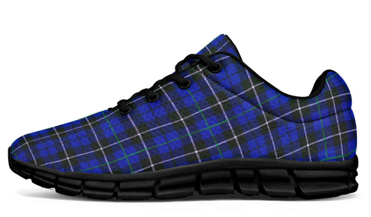 ANTIBrand – Blue Tartan Print Lightweight Trainers