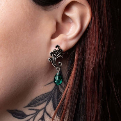 Churchyard earrings gothic nature sorrow tranquility by Alchemy Gothic