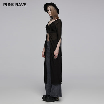 Punk Rave Anaisa Long Cardigan - Kate's Clothing