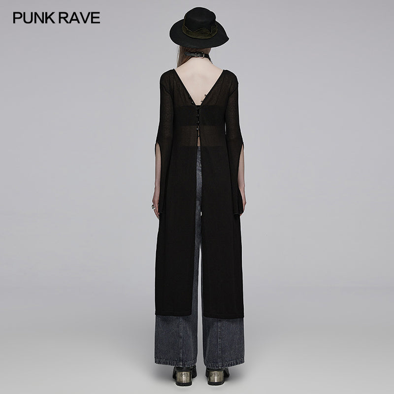 Punk Rave Anaisa Long Cardigan - Kate's Clothing