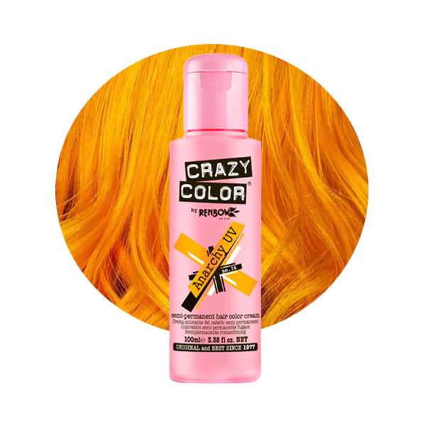 Crazy Colour Semi Permanent Hair Dye - Anarchy UV - Kate's Clothing