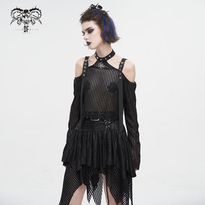 Devil Fashion Anastasia Top - Black - Kate's Clothing