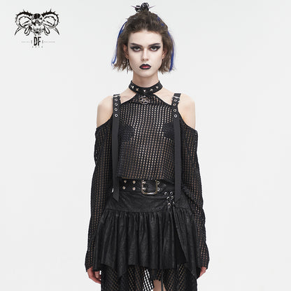 Devil Fashion Anastasia Top - Black - Kate's Clothing