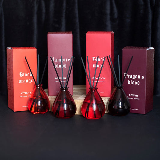Gothic Gifts Set of 4 The Bloodline Reed Diffusers