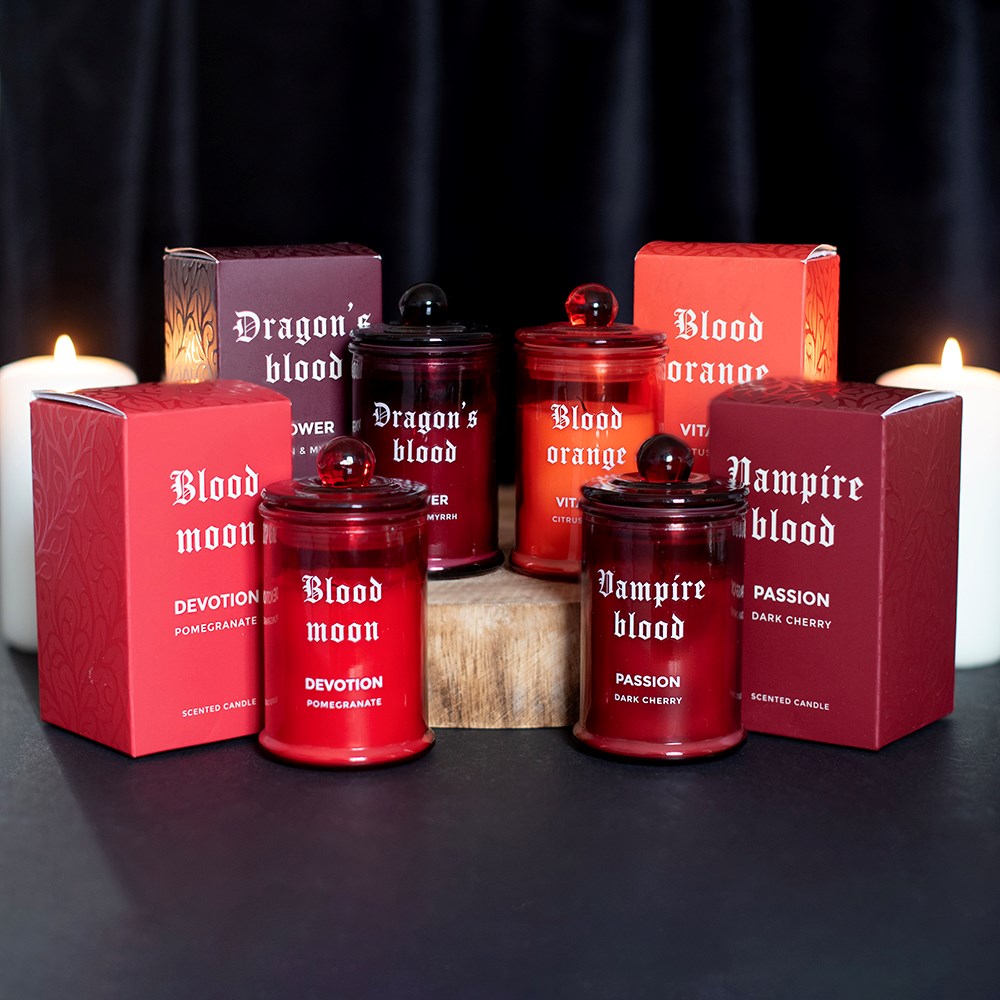 Gothic Gifts Set of 4 The Bloodline Scented Candles