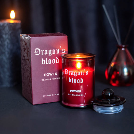 Gothic Gifts Dragon's Blood Resin & Myrrh Candle